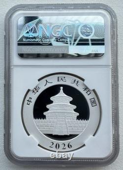 NGC MS70 First Releases China 2026 Panda Silver Coin 10 Yuan 30g Lable B