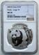 Ngc Ms 70 China 2001 Large D Panda Silver Coin 1oz 10 Yuan