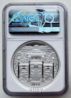 NGC PF69 China 2014 Nanjing Mint Two Lovely Panda Silver Medal 60g