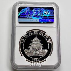 NGC PF69 UC 1999 China 1oz Colored Silver Panda Coin