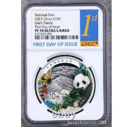 NGC PF70 2023 China 10YUAN Panda National Park Silver Coin FIRST DAY OF ISSUE