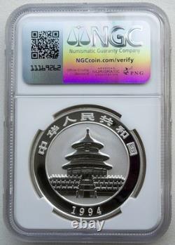 NGC PF70 China 1994 Proof Panda Silver Coin 1oz 10 Yuan