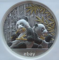 NGC PF70 China 2022 Lunar Tiger Year Panda Tiger Antiqued Silver Medal 60g