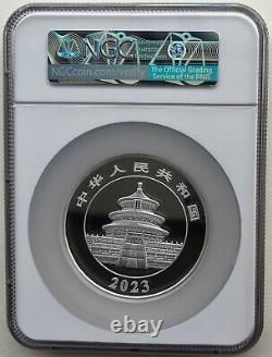 NGC PF70 ER China 2023 Panda Commemorative Silver Coin 150g 50 Yuan COA