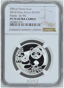 NGC PF70 Shanghai Mint Baby Panda Silver medal Jiawu year of horse 15g