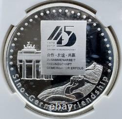NGC PF 70 China 2017 Sino German Friendship Silver Panda Medal 1oz
