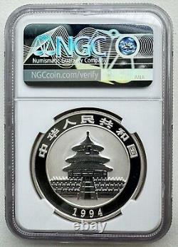 NGC PF 70 UC China 1994 Proof Panda Silver Coin 1oz 10 Yuan