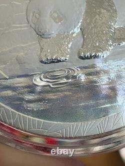 Pristine 2017 1 Oz Silver Panda Moon Festival With Hologram. Encapsulated UNC