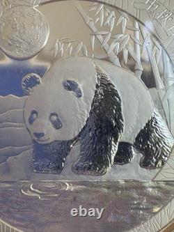 Pristine 2017 1 Oz Silver Panda Moon Festival With Hologram. Encapsulated UNC