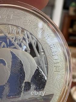 Pristine 2017 1 Oz Silver Panda Moon Festival With Hologram. Encapsulated UNC