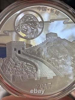 Pristine 2017 1 Oz Silver Panda Moon Festival With Hologram. Encapsulated UNC