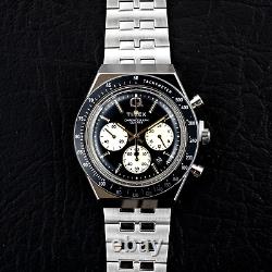 Q Timex Chronograph 40mm Reverse Panda Watch TW2V42600
