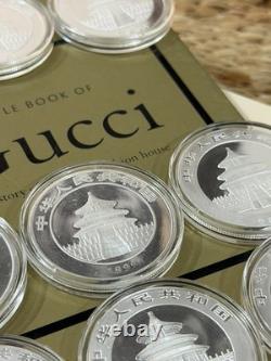 Rare 9 x China Chinese Silver. 999 Panda 1oz Coins/Rounds/BU/Proof 1989-2006 Set