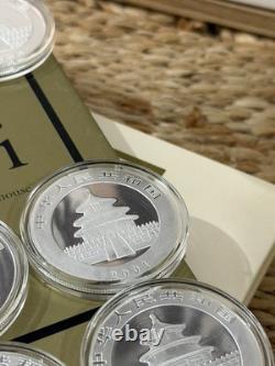 Rare 9 x China Chinese Silver. 999 Panda 1oz Coins/Rounds/BU/Proof 1989-2006 Set