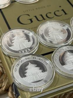 Rare 9 x China Chinese Silver. 999 Panda 1oz Coins/Rounds/BU/Proof 1989-2006 Set