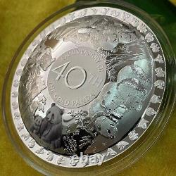 Solomon Islands 2022 (40th Anniversary of China Panda Issue)50g Silver coin 70mm