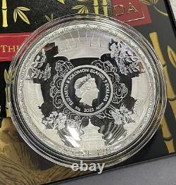 Solomon Islands 2022 (40th Anniversary of China Panda Issue)50g Silver coin 70mm