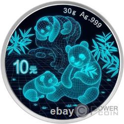 WIREFRAME Panda Silver Coin 10 Yuan China 2025 WIREFRAME Panda Silver Coin 10 Yuan China 2025