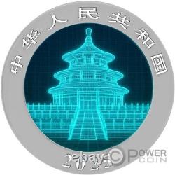 WIREFRAME Panda Silver Coin 10 Yuan China 2025