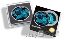 WIREFRAME Panda Silver Coin 10 Yuan China 2025