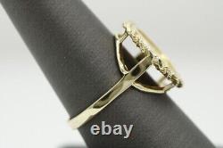 Without Stone China Panda COIN Women Ring 14k Yellow Gold Plated Sterling Silver