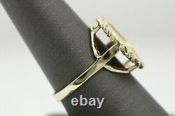 Without Stone China Panda COIN Women's Engagement Ring 14k Yellow Gold Plated