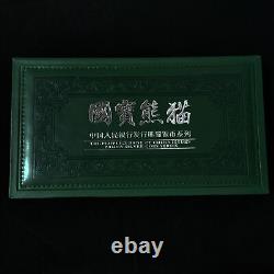 10 Pièces 2001-2010 Chine 10 Yuan 1 oz Ag. 999 Boîte de pièces d'argent Panda