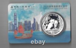 10 Yuan 2026 Chine 999 30Gr Pièce d'Argent Panda en Carte