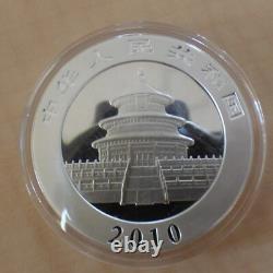 10 Yuan PANDA DE CHINE 2010 1 oz pièce en argent 99,9 % en capsule