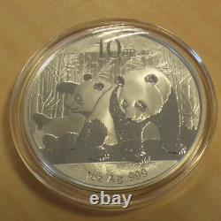 10 Yuan PANDA DE CHINE 2010 1 oz pièce en argent 99,9 % en capsule