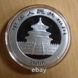 10 Yuan Panda de Chine 2006 1 oz argent 99,9% pièce dans une capsule