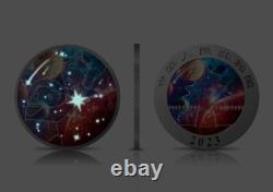 10 yuans édition Galaxie lumineuse V Panda Chine 30 grammes argent 2023