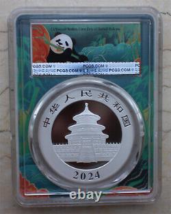 12 pièces PCGS MS70 Chine 2024 30g (30 grammes) pièces d'argent Panda