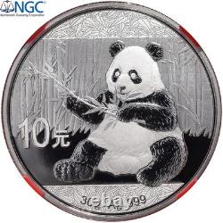 #1507141 Chine, 10 Yüan, Panda, Kung Fu Panda 3, 2017, Épreuve, Argent, NGC, MS7