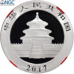 #1507141 Chine, 10 Yüan, Panda, Kung Fu Panda 3, 2017, Épreuve, Argent, NGC, MS7