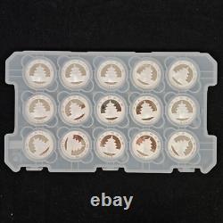 15 Pcs 2025 Chine 10 Yuan 30g Pièce d'Argent Panda
