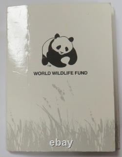 1986 Chine argent 5 yuans Fonds mondial pour la nature WWF panda preuve dans son support avec certificat d’authenticité