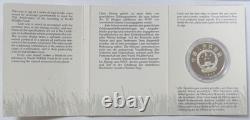1986 Chine argent 5 yuans Fonds mondial pour la nature WWF panda preuve dans son support avec certificat d’authenticité