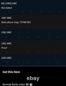 1987 Chine Panda 1 once Troy. 999 Argent Fin AMC American Medals Corp Surfaces PL