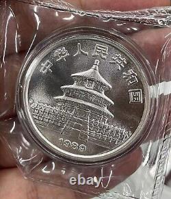 1989 Chine 1 once panda pièce d'argent 10Yuan, Chine panda pièce commémorative en argent