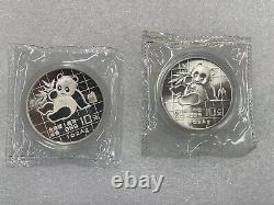 1989 Chine 1 once panda pièce d'argent 10Yuan, Chine panda pièce commémorative en argent