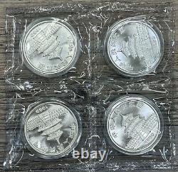 1989 Chine Panda argenté 10 Yuan 1oz. 999 Argent Fin Ronde en Double Sceau OGP