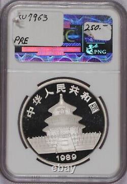 1989-P Panda d'argent 1 oz. 10 Yuan NGC PF69 Ultra Cameo. Livraison gratuite