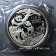 1990 Chine 100 Yuan Panda Pièce D'argent 12oz Ag. 999 Pièce D'argent Panda De Chine