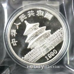 1990 Chine 10YUAN Panda Pièce d'Argent 1oz Ag. 999 Pièce d'Argent Panda de Chine
