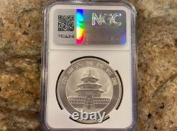 1992 1 oz 10 Yuan Chine Pièce en Argent Panda (Petite Date) MS 68