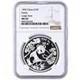 1992 Panda Argent Chine Grande Date 1 Oz 999 Pi&egrave;ce De 10 Yuans Ngc Ms69