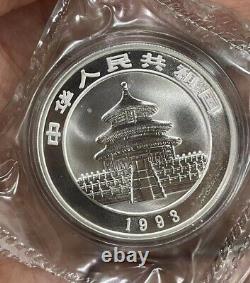 1993 Chine 10 YUAN 1oz Pièce en Argent Panda