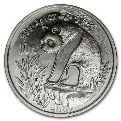 1993 Chine 1 oz Panda en argent Petite Date BU (scellé)