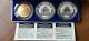 1993 Chine Panda Proof 3 Silver Coin Set Imaculé Non Circulé Très Rare